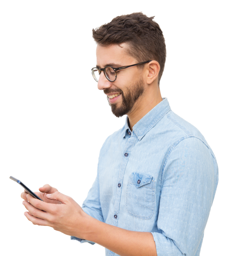 Persona con Celular TuCash